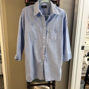 Blue chambray/ denim romper